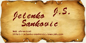 Jelenko Sanković vizit kartica